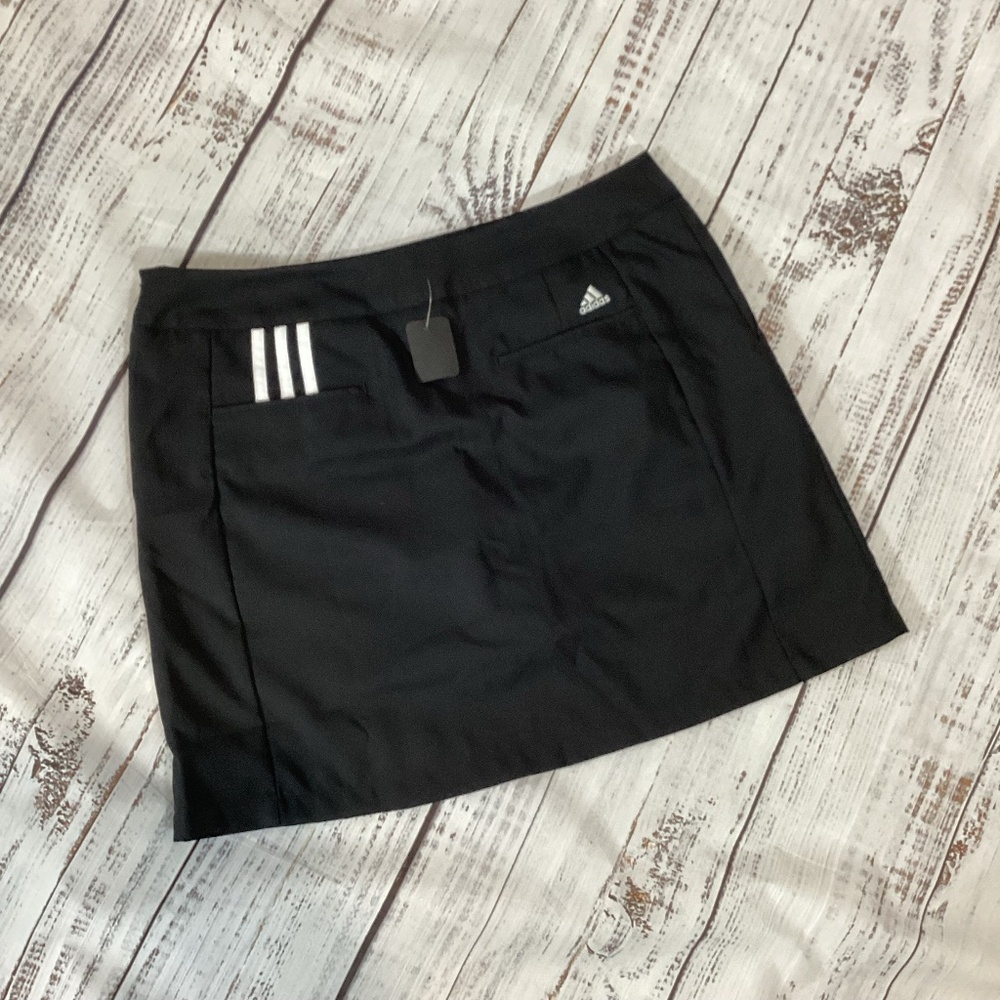 712. Adidas ClimaCool Black Golf Skirt Size 10 NWT - Picture 2 of 6